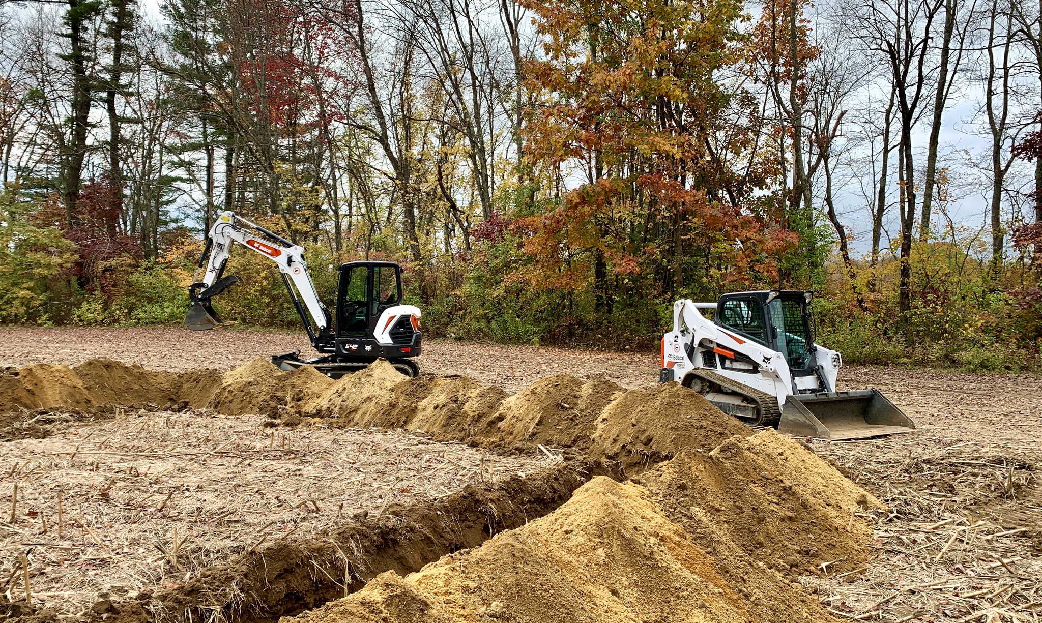 This is phase one of a larger grading project. We started by clearing ...