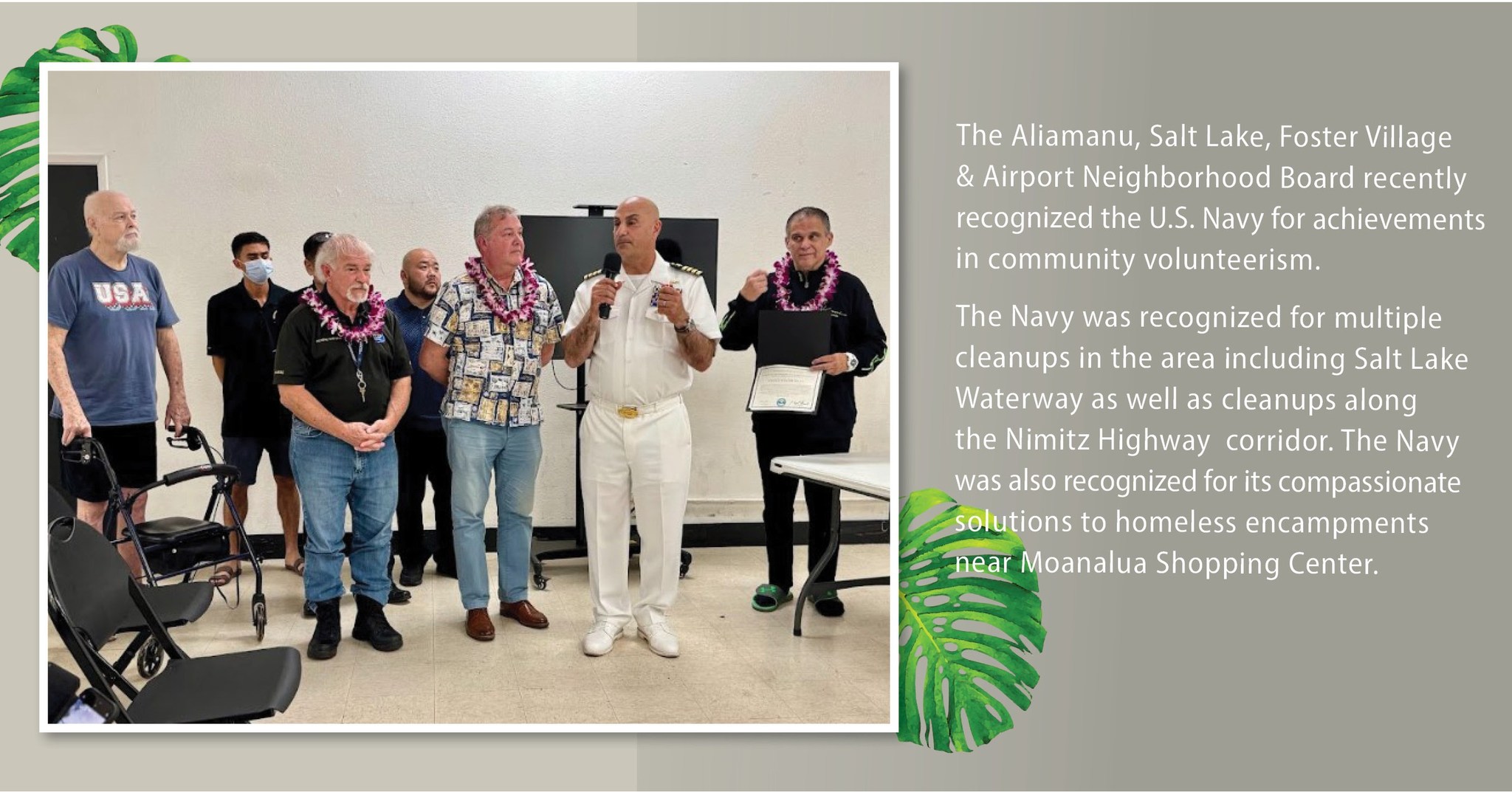 Joint - On behalf of the Navy, Joint Base Pearl Harbor-Hickam Commander ...