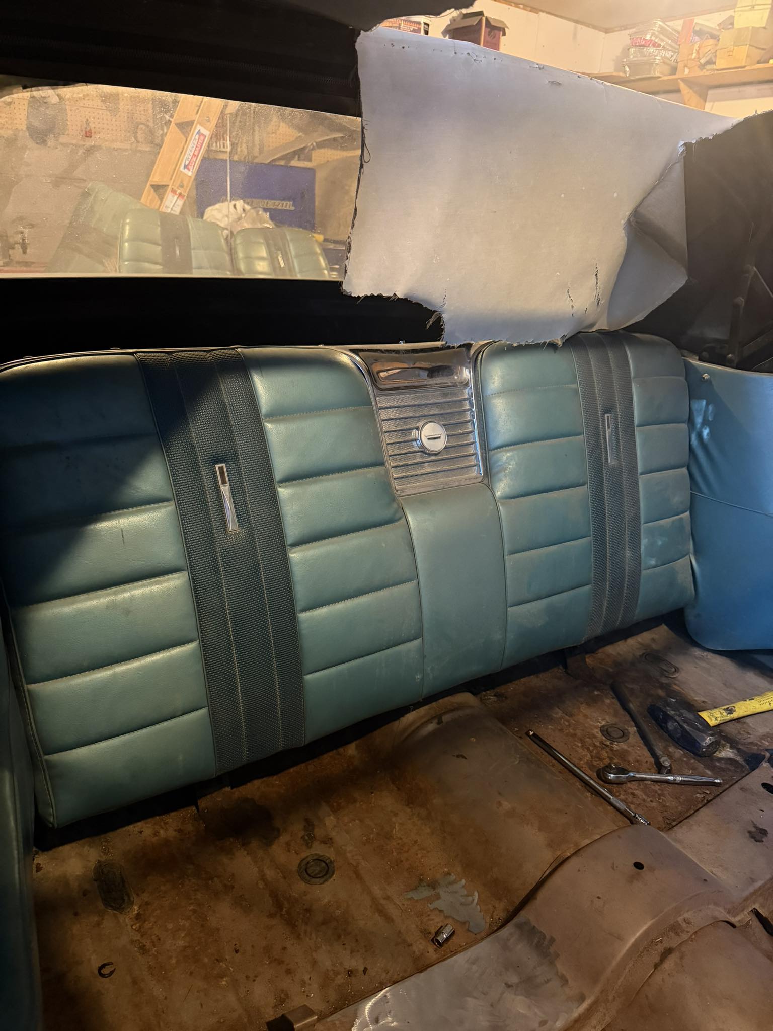 Removing rear seats in a 1964 Galaxie 500 4-door