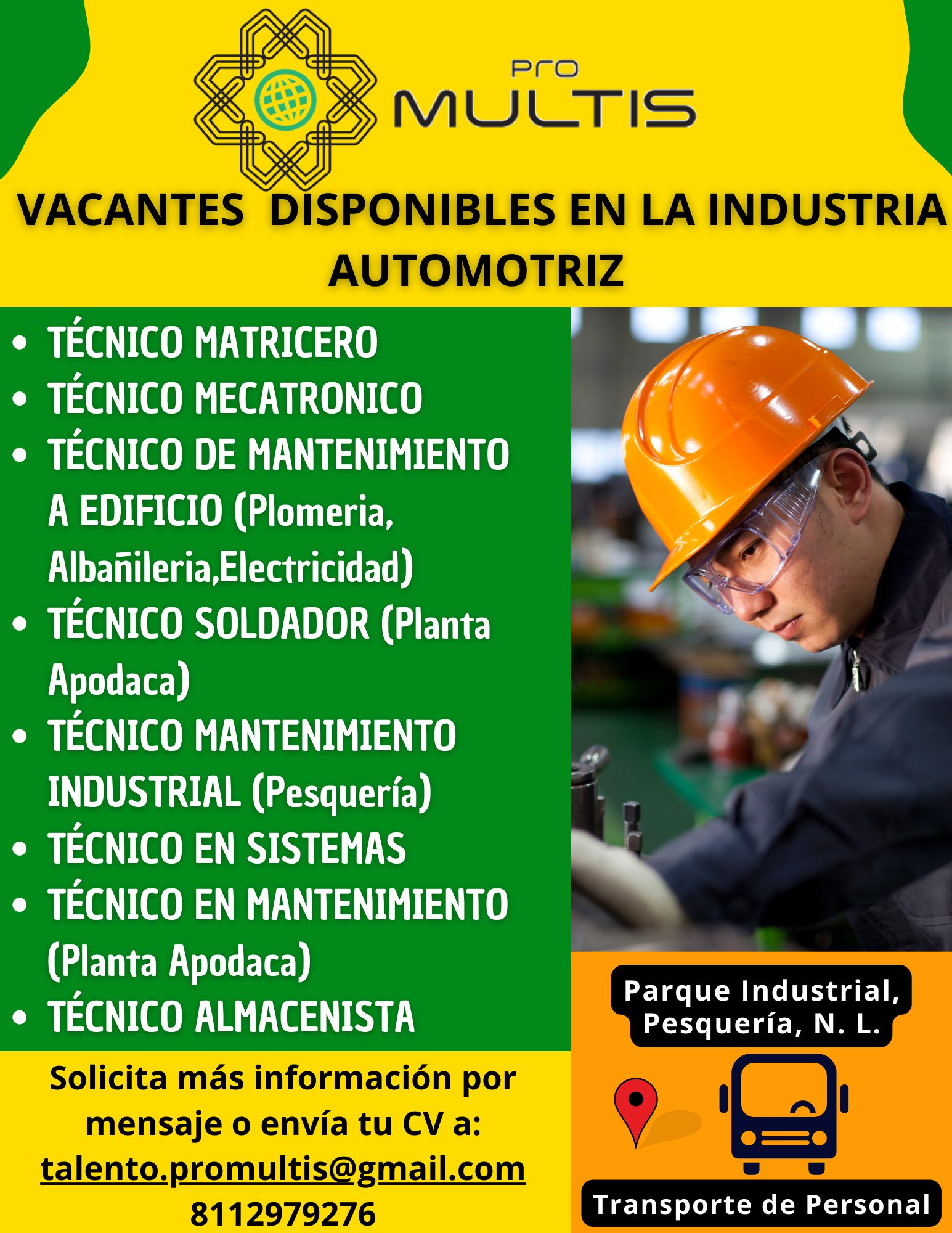 Tenemos Vacantes para ti!! ¡Técnicos... - Pro Multis México | Facebook