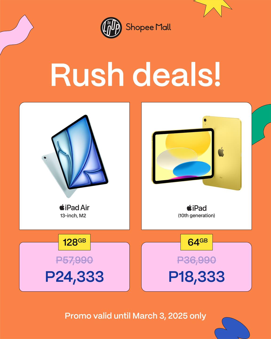 The Loop Ph - The deals continue! 🛍️🤩 Get the iPad (10th... | Facebook