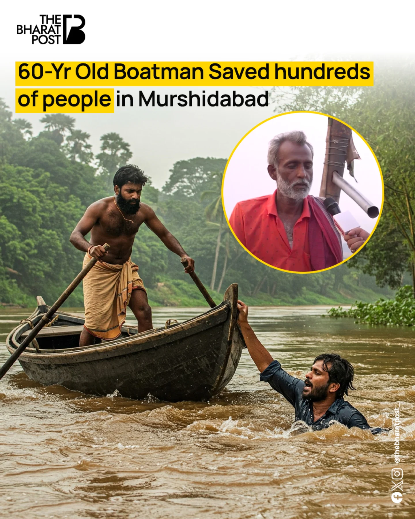 The Bharat - Over 60 and living in poverty, Rupchand Mondal crosses the ...