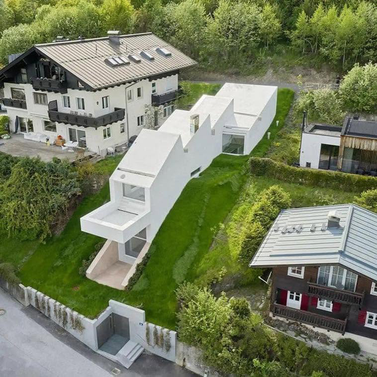 XYZ House in the Alps of Switzerland, designed by John Beckmann