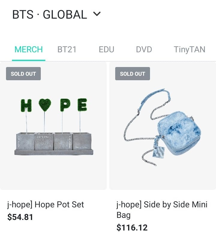 BTS J-HOPE SIDE BY SIDE MINI BAG 新品 未開封 新品未使用】 BTS J