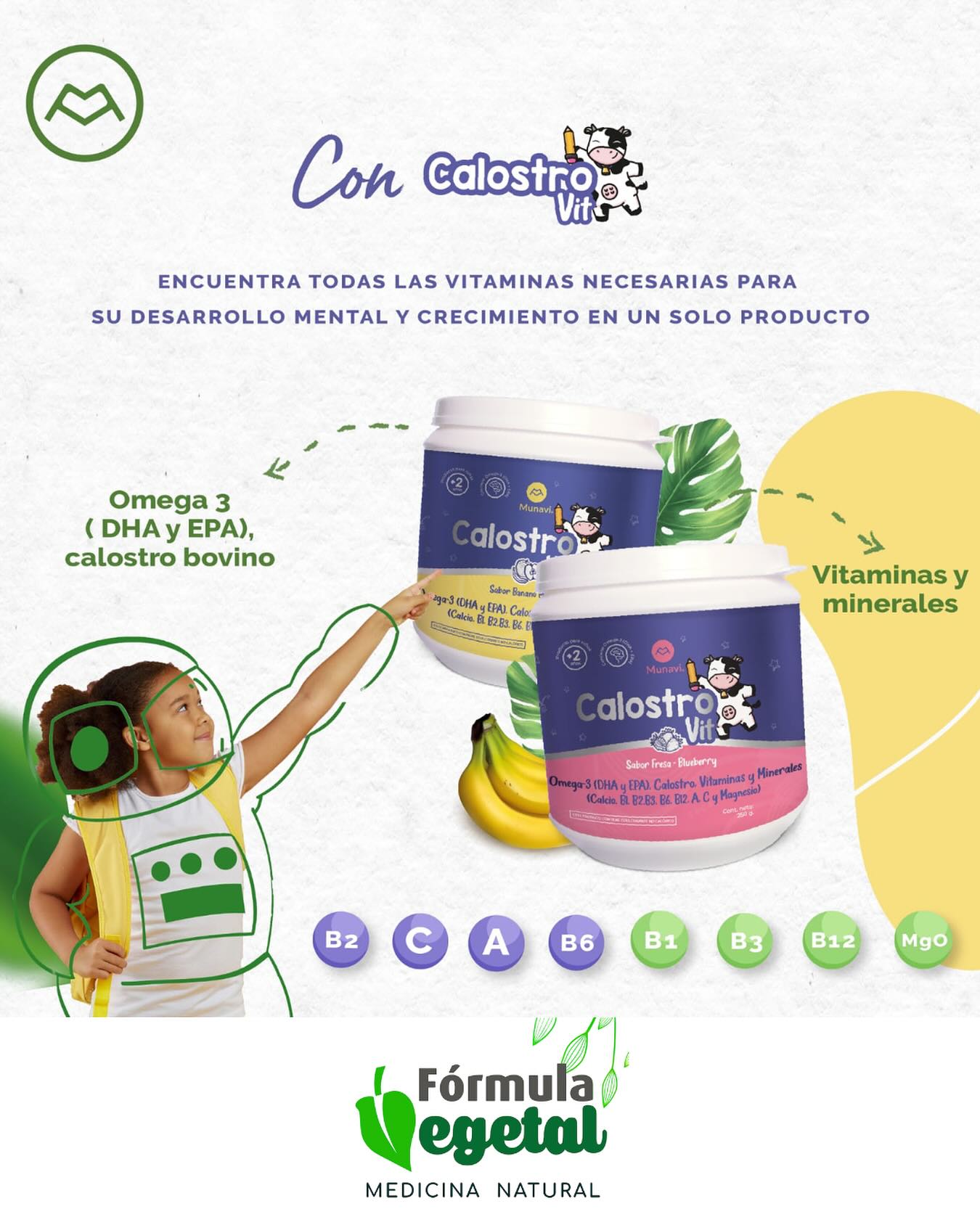 Formula - Calostro Bovino y Omega 3 para niños 🐣 El calostro bovino ...