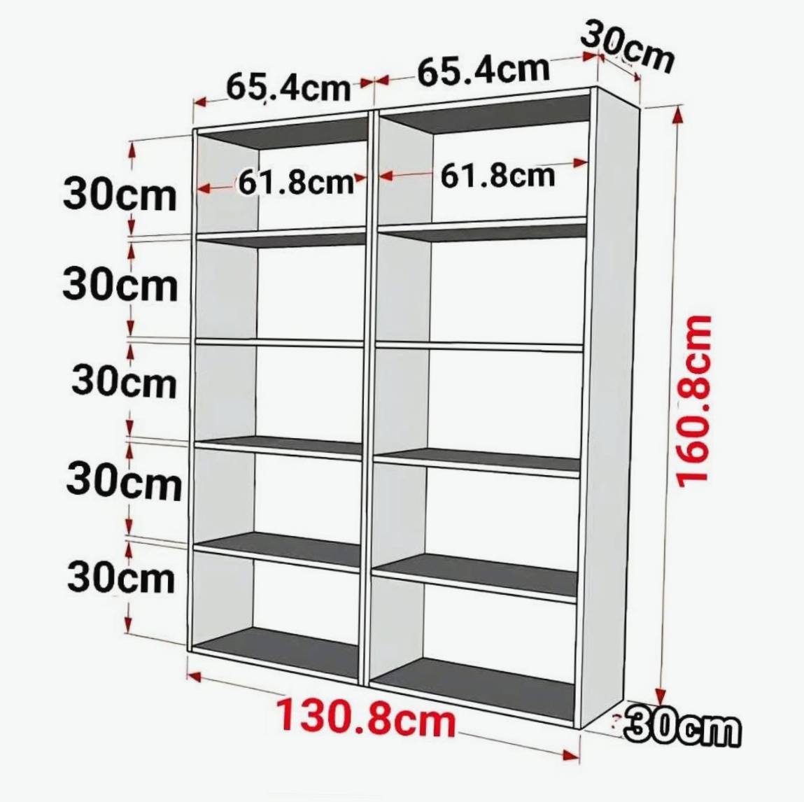 Medidas recomendable para librero - El Constructor 667 | Facebook