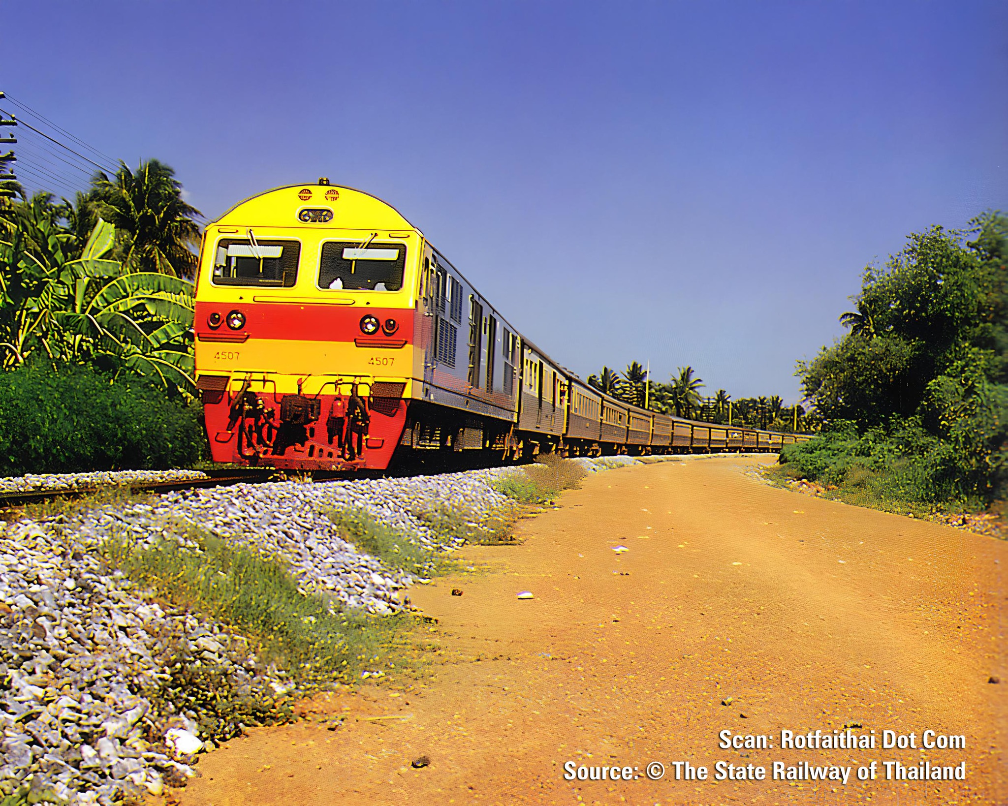 รถไฟไทยดอทคอม - [ภาพในอดีต] รถจักร Hitachi (HID) หมายเลข 4507 ทำ