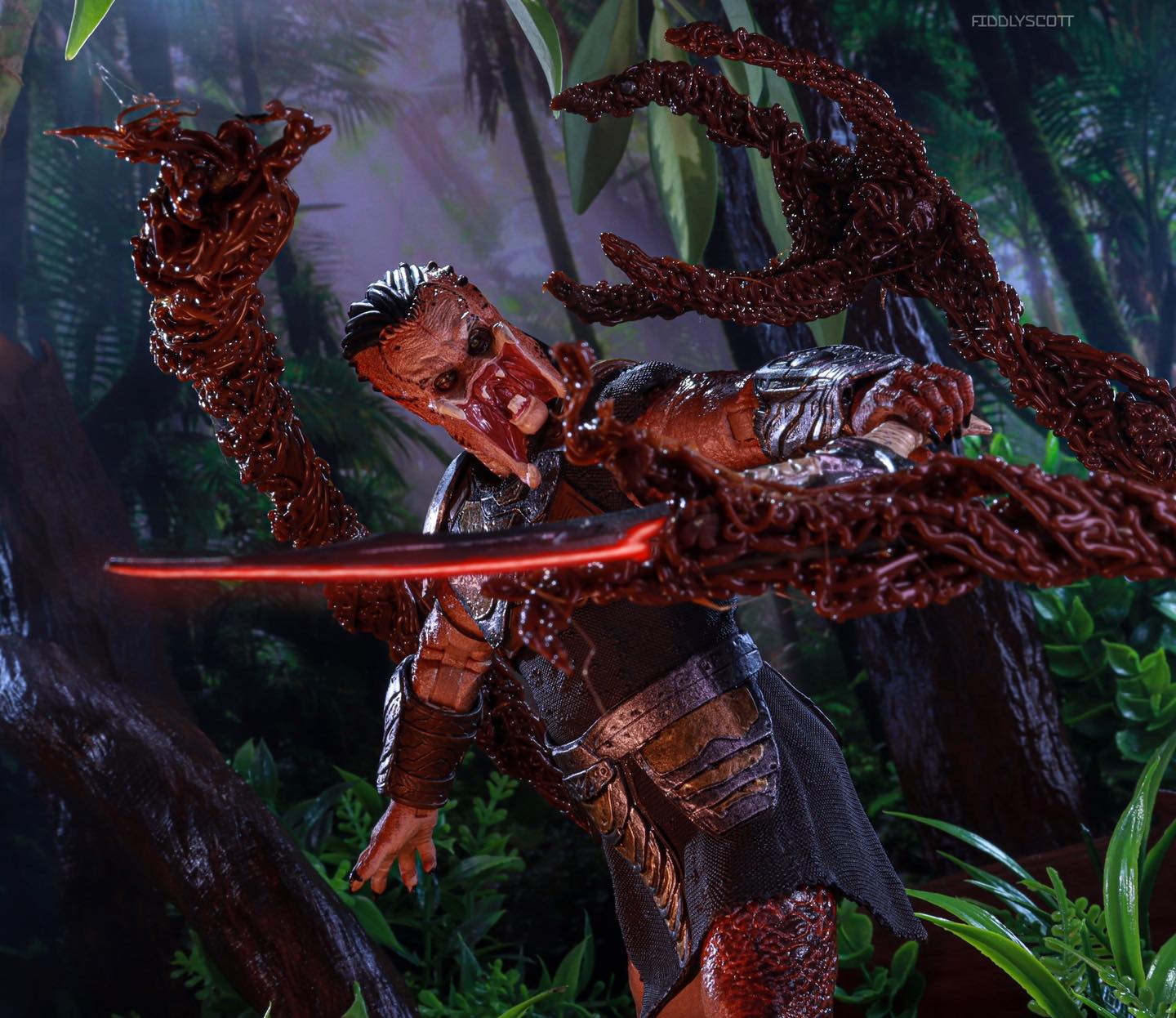 NECA - Hive Wars Predator, Nightstorm Predator, and Lava Planet