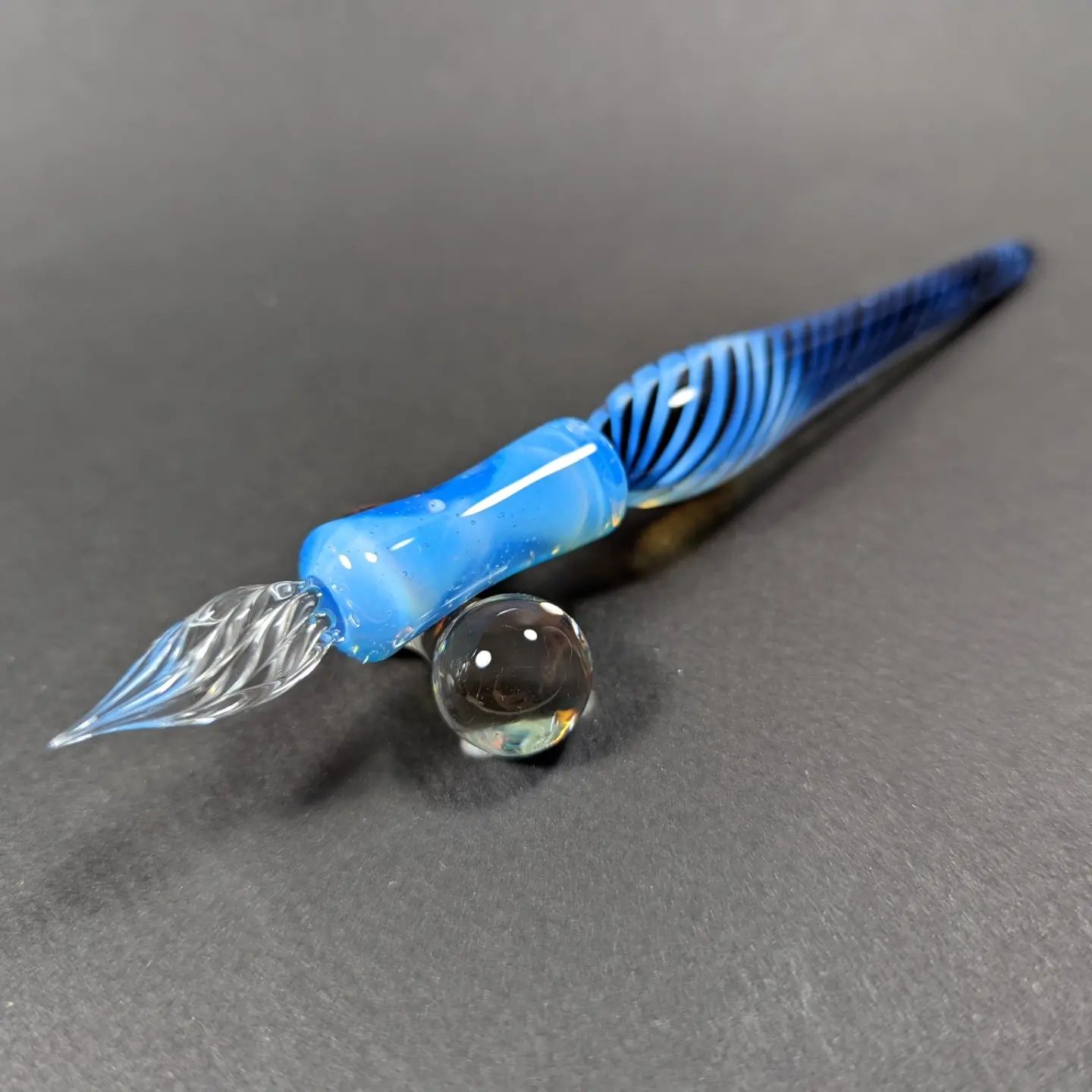 ガラスペン 花火 花火硝子 リスプレンデントブラック ホワイト ガラス 