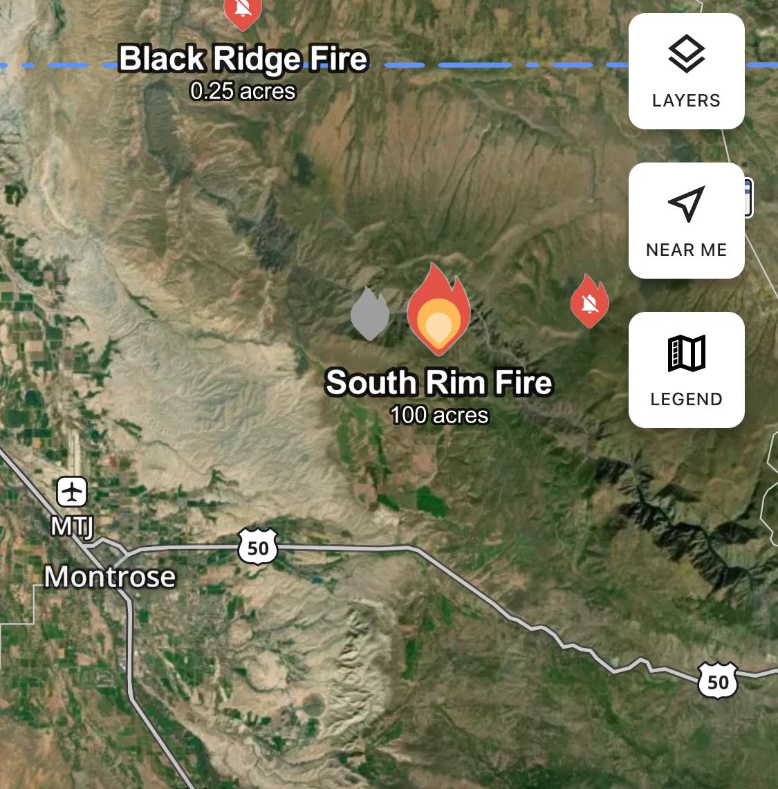 Colorado - New 100 acre fire in Montrose County. | Facebook