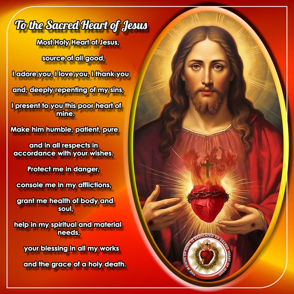 Saint - To the Sacred Heart of Jesus Most Holy Heart of Jesus, source ...