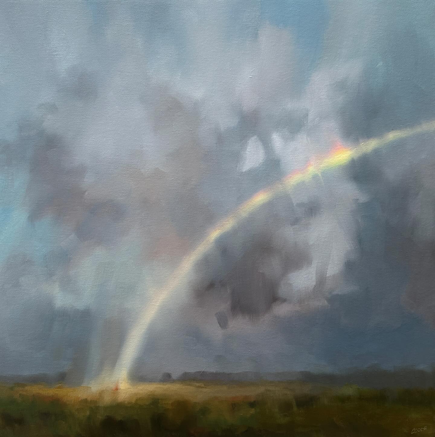 A rainbow?! Yes! This was... - Christine Code Fine Art