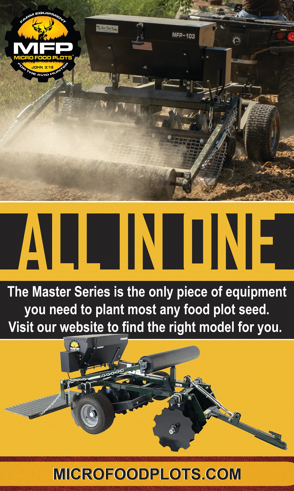 MFP-103, Our “Master Series” equipment... - Micro Food Plots | Facebook