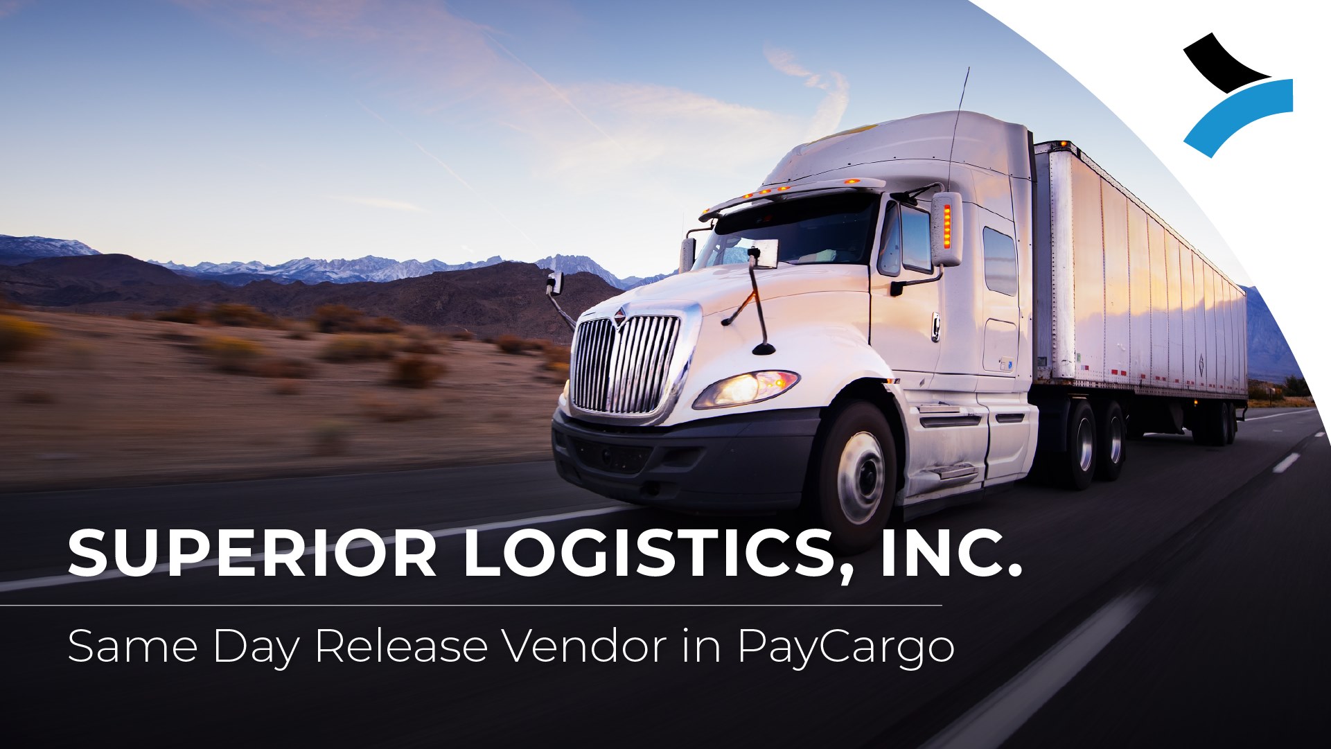 PayCargo - We are pleased to announce that SUPERIOR LOGISTICS, INC. has ...