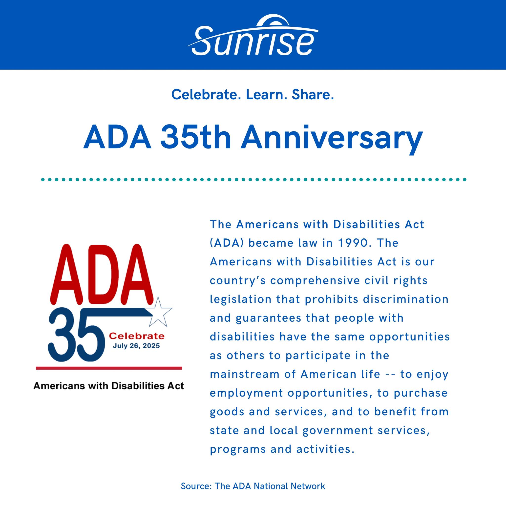 📣 Celebrating 35 Years of Progress!... - Sunrise Community | Facebook