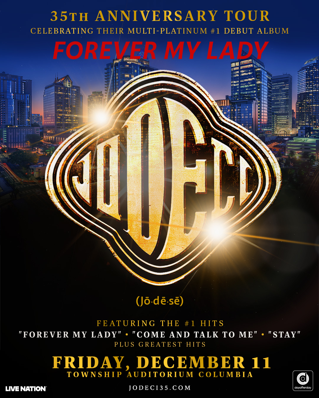 Just announced! Jodeci's 35th Anniversary Tour of Forever My Lady
