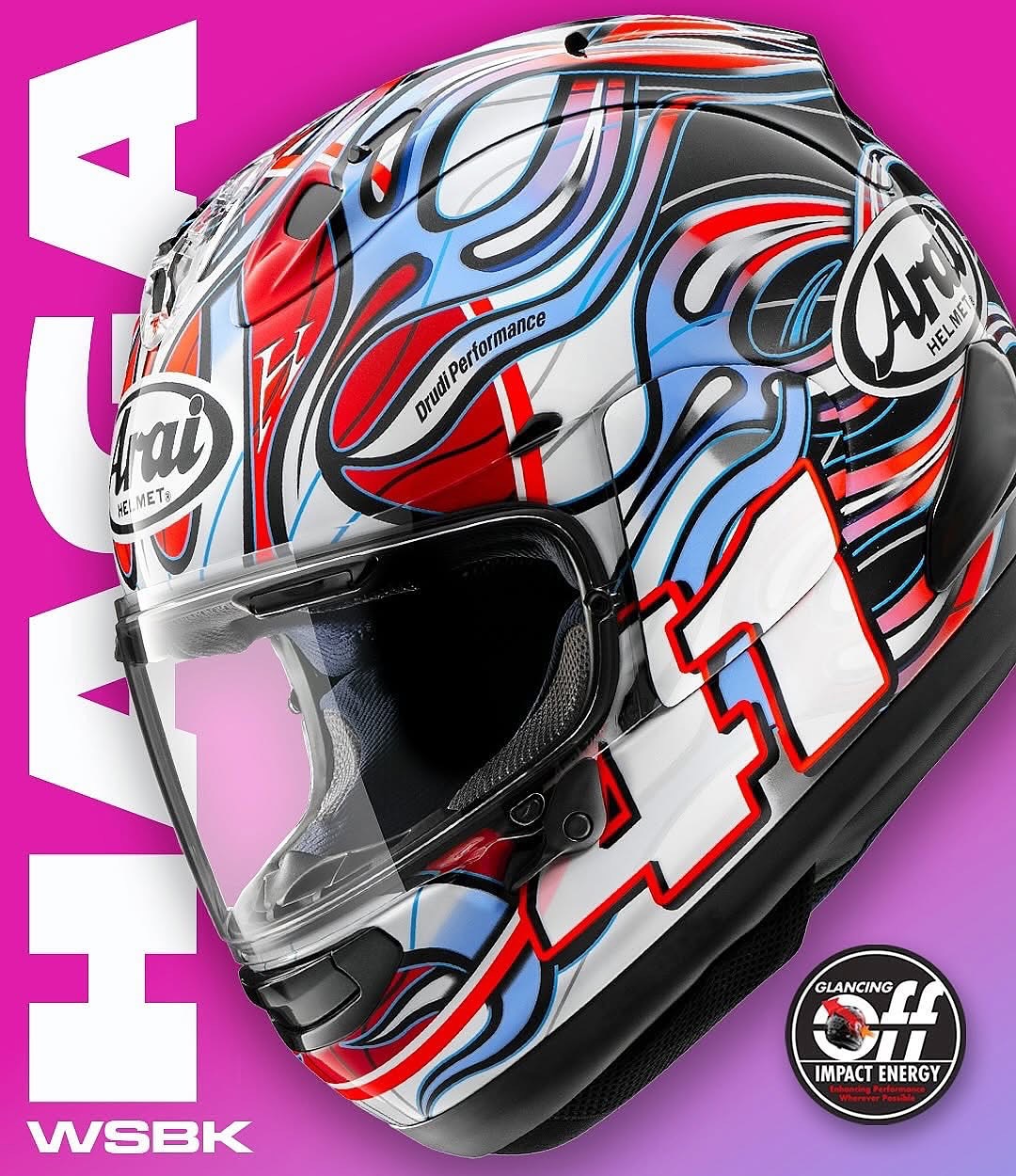 The Arai Corsair-X Nicky-7 is a limited-edition replica of the