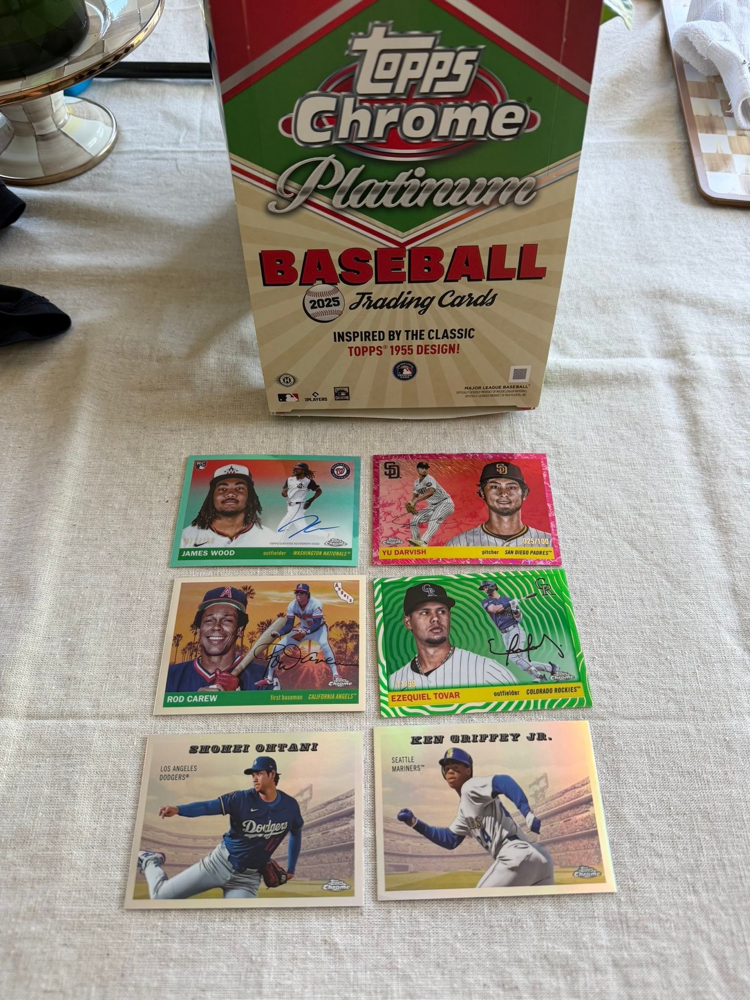 First hobby box purchase of Topps Chrome Platinum 2025 Baseball 
