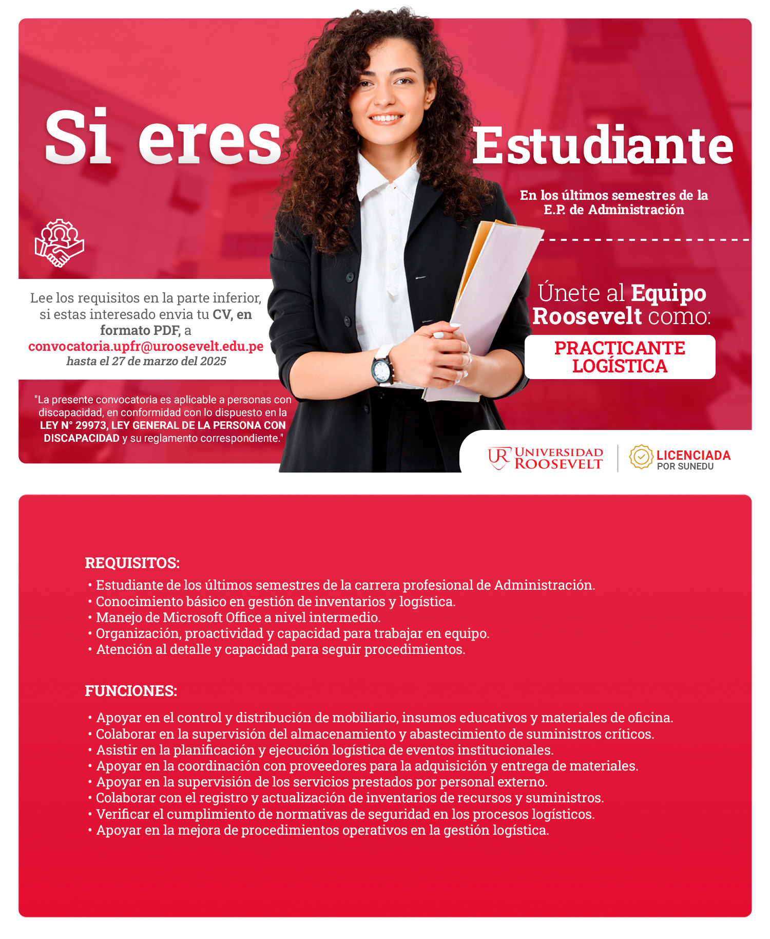Universidad Roosevelt - ¡Convocatoria Roosevelt!👩🏻‍💻👨🏻‍💻 En la ...