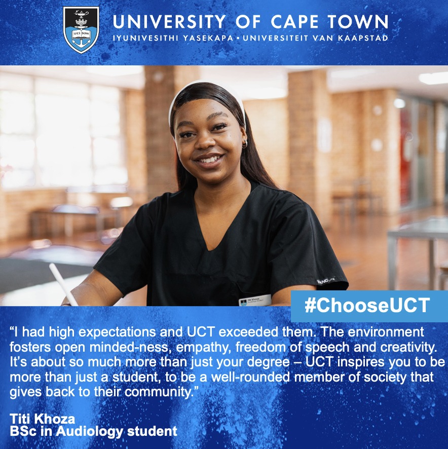 Studying at UCT is more than... - University of Cape Town