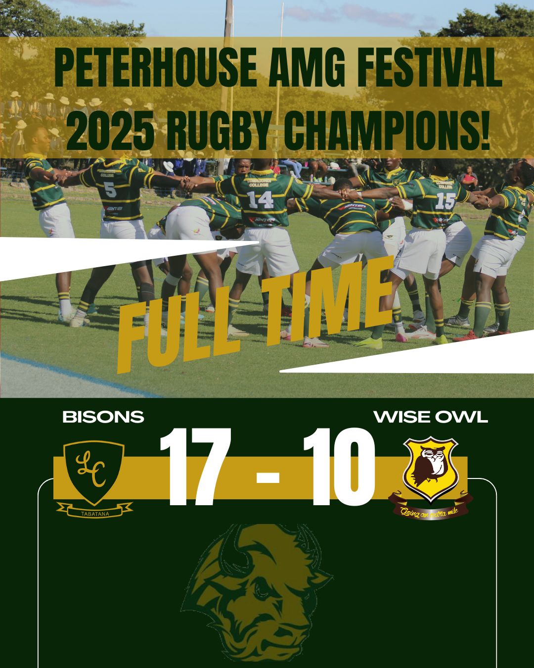 Lomagundi - Massive congratulations to the Bisons on crushing it as the ...
