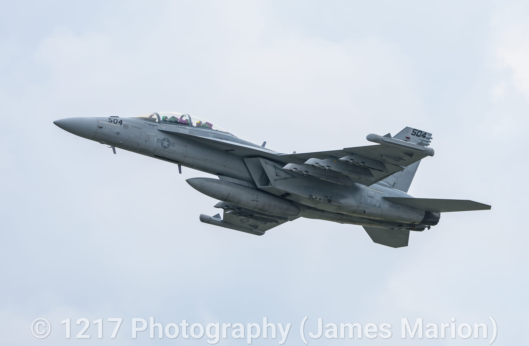 Boeing EA-18G Growler departs Buffalo Niagara airport
