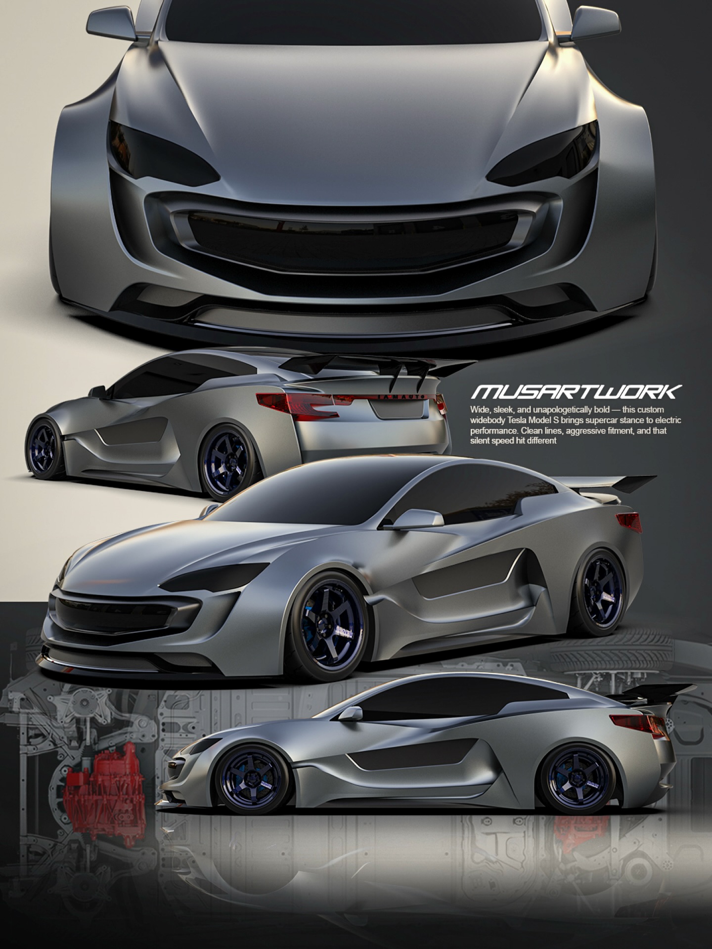 Musartwork - A vision made real. This fully custom Tesla Model S was ...