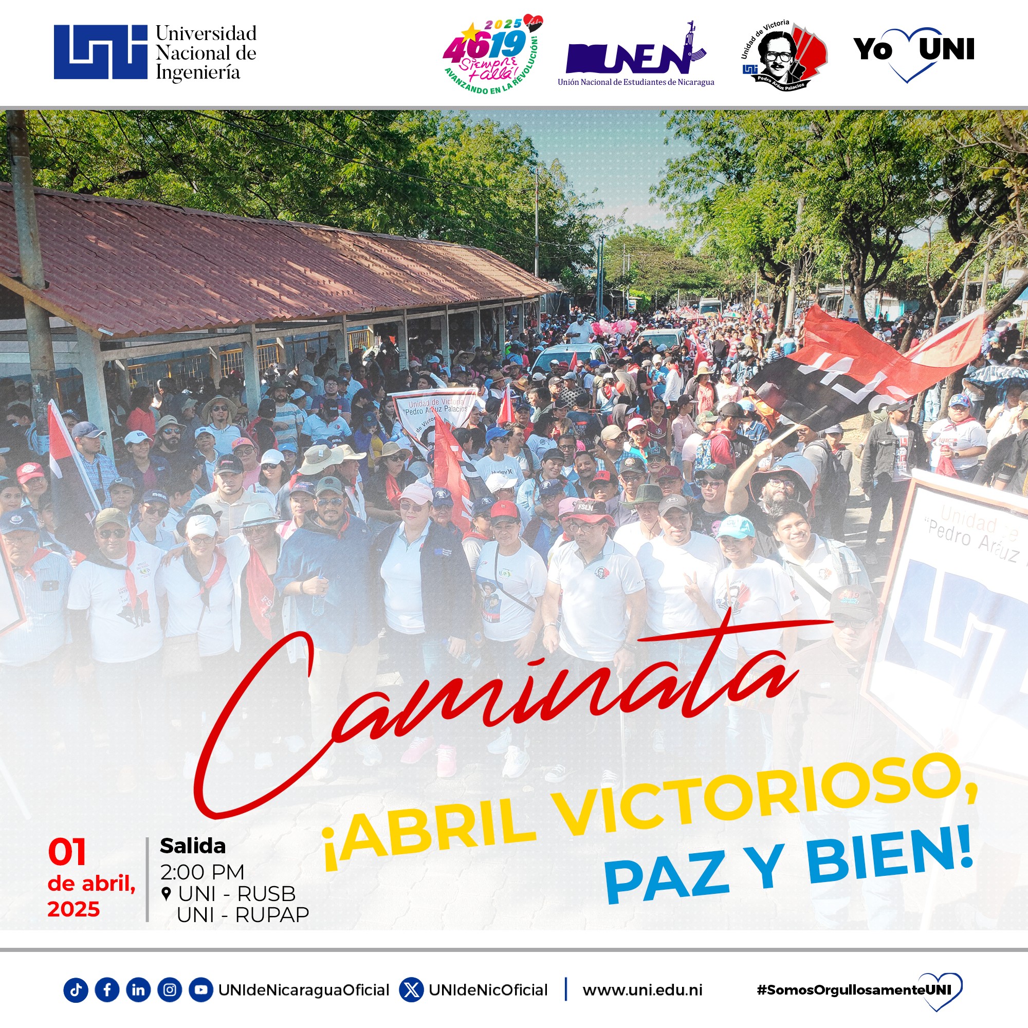 Universidad - 📢 ¡Este 1 de abril caminamos juntos! 🏃‍♂️🎉 Te invitamos a ...