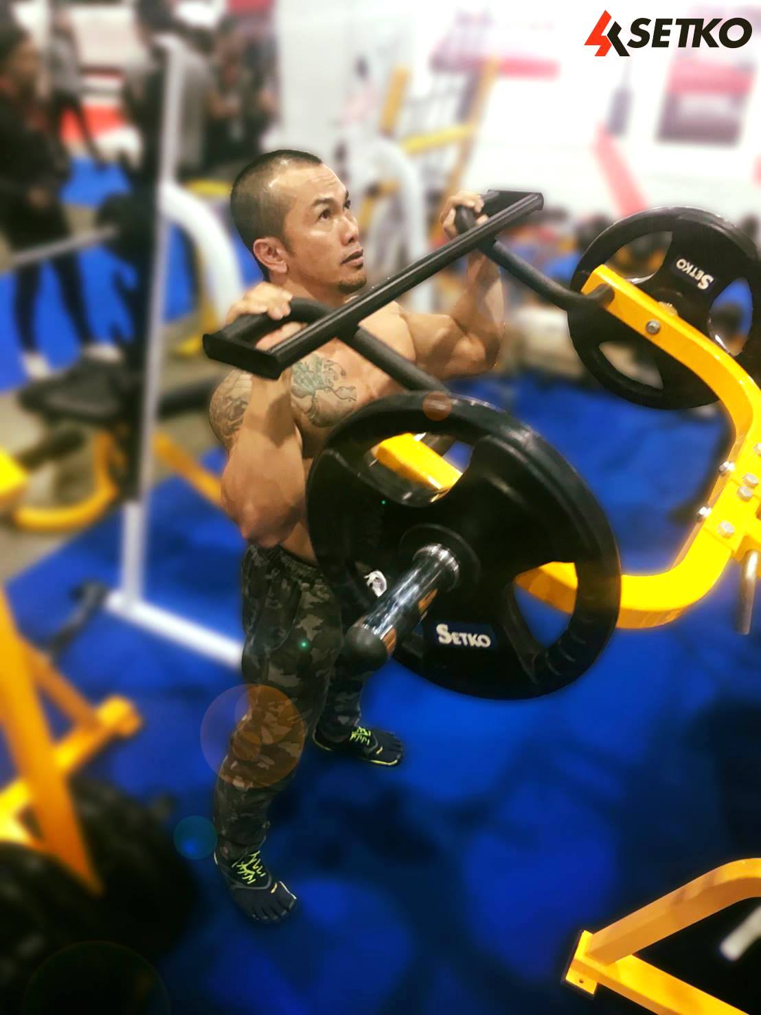 SETKO SPORT - แผ่นน้ำหนักโอลิมปิค หุ้มยาง SETKO มีรูจับ...