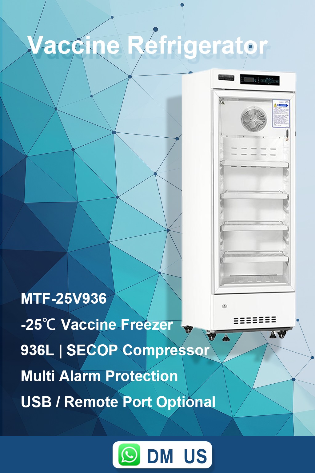 Hefei - ️ MTF-25V936 Vaccine Freezer – Trusted Cold Chain Protection ...