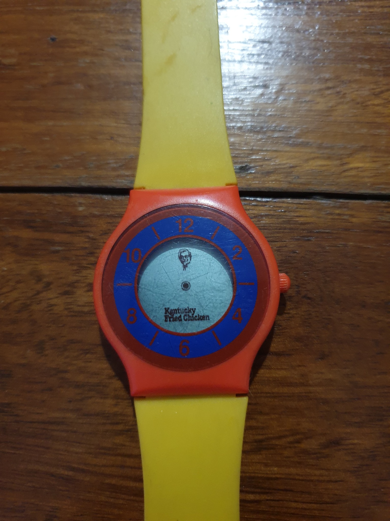 Who rembers getting a KFC watch with a bucket of chicken in early 80s