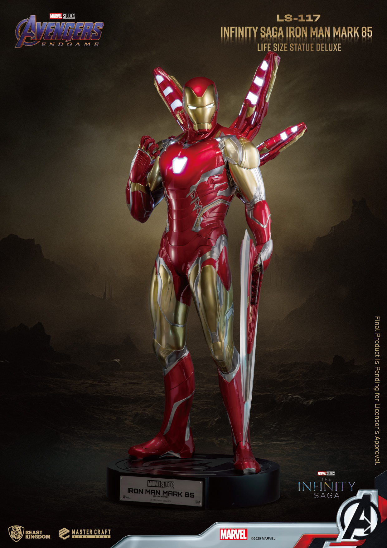LS-117 Infinity Saga Iron Man Mark 85 life size statue Deluxe】 “I 