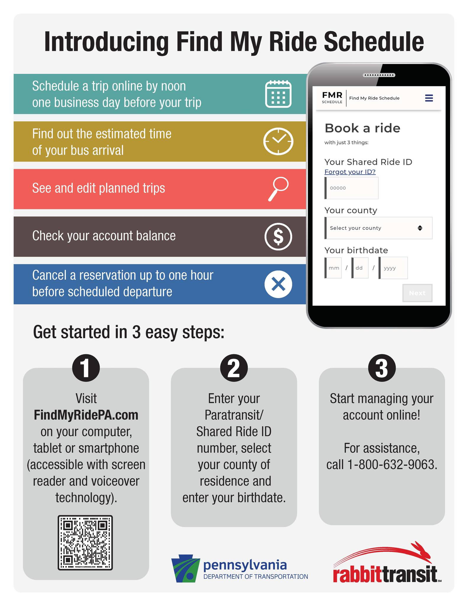 rabbittransit - Find My Ride Schedule (FMR Schedule) makes... | Facebook