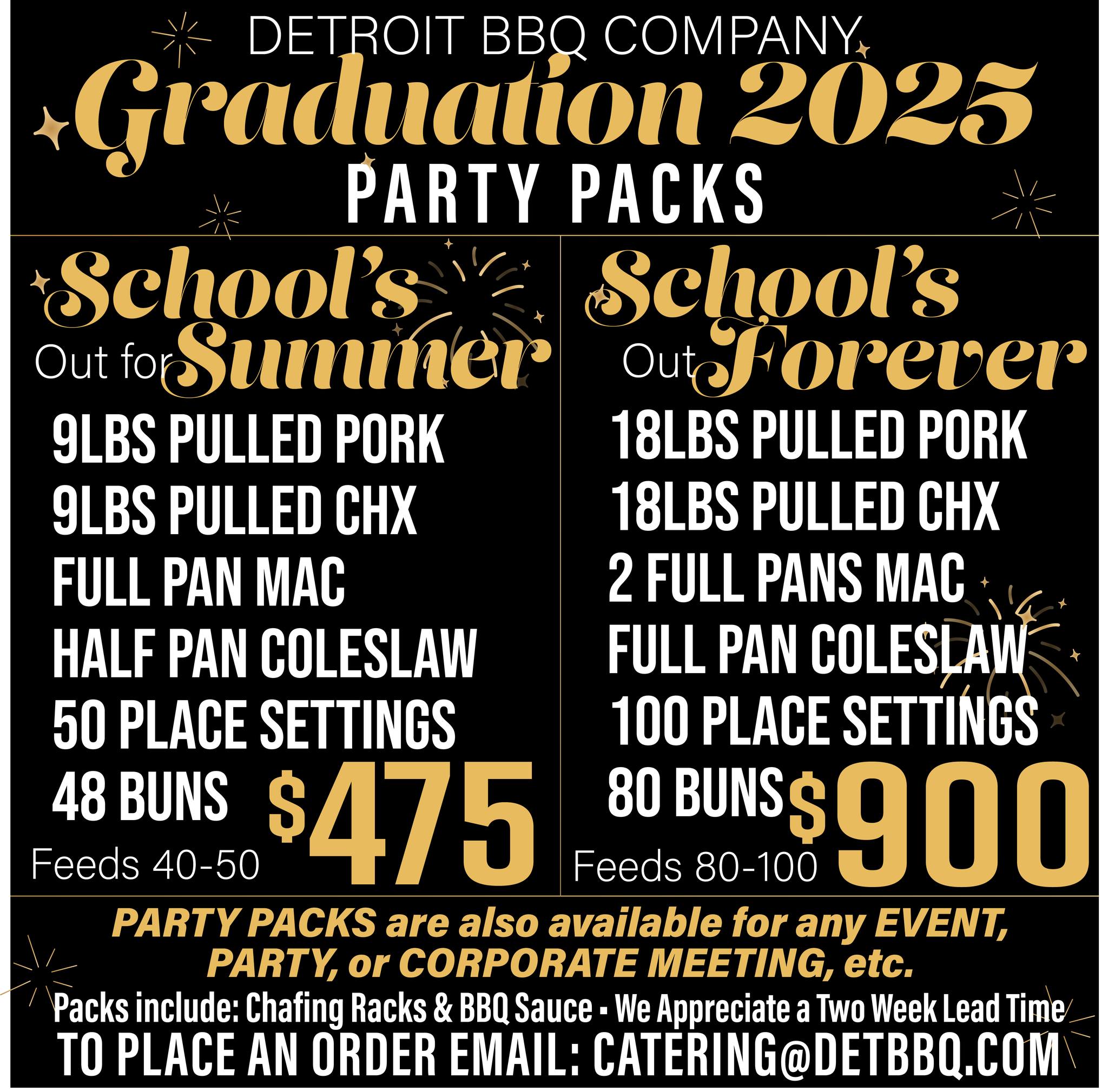 It’s that time of year again! Grad... - Detroit BBQ Company | Facebook