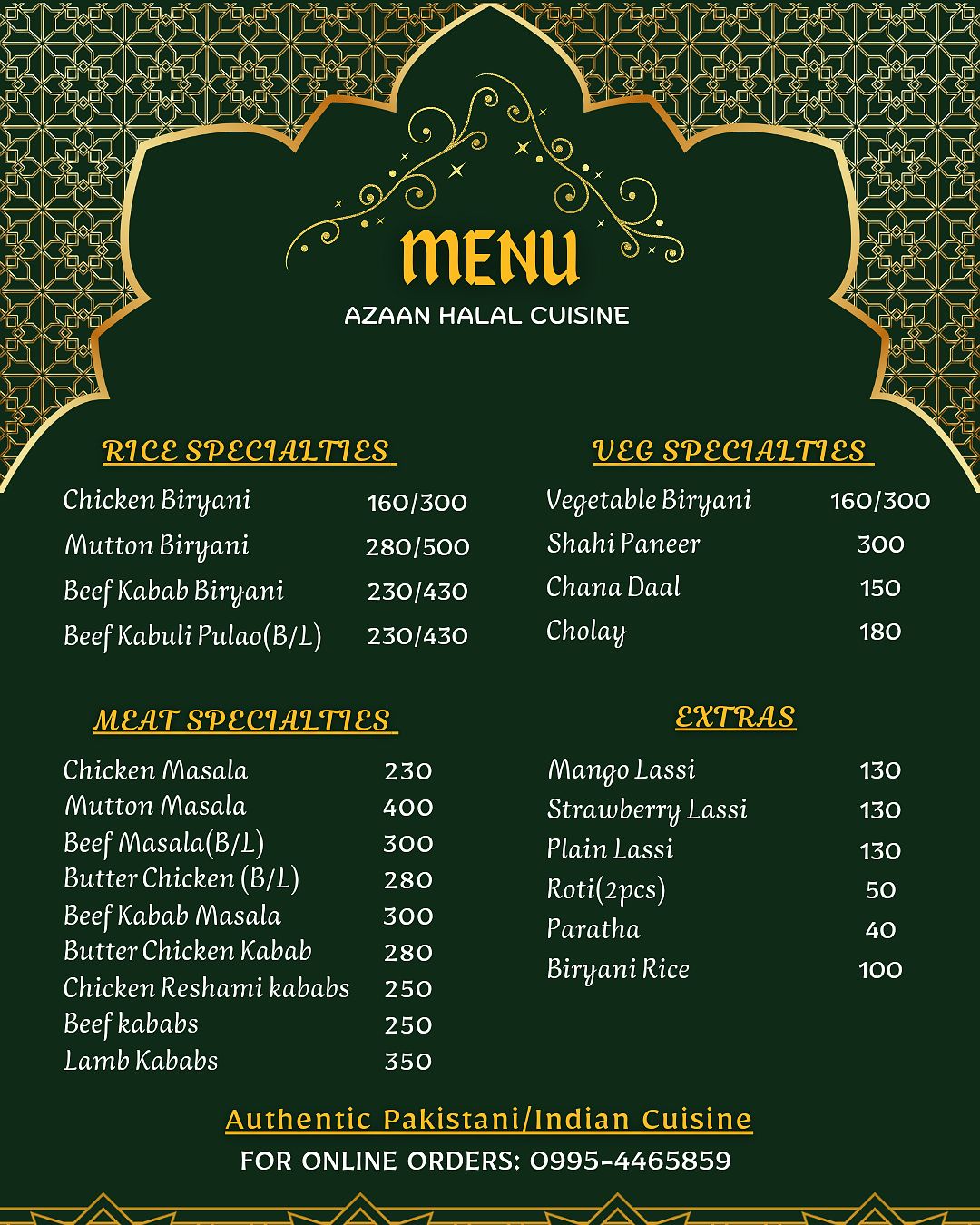 Azaan Halal Cuisine | Pasig