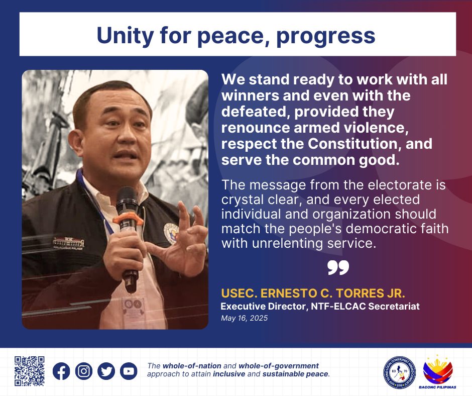 The NTF-ELCAC vows to protect the democratic mandate and collaborate in ...