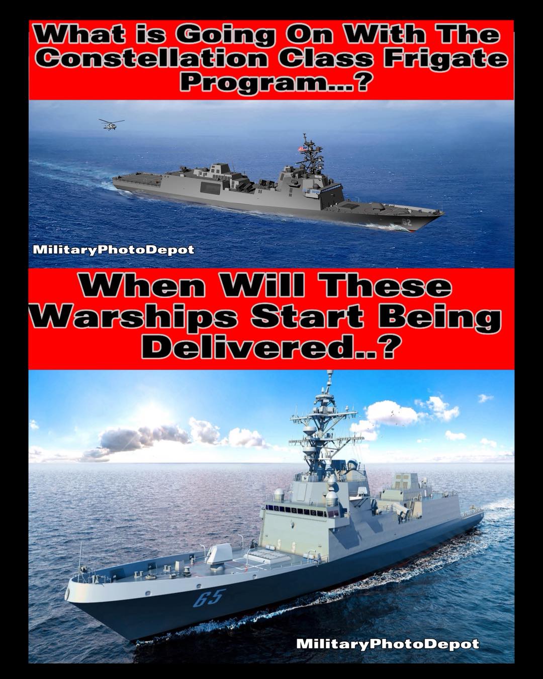 MilitaryPhotoDepot - The U.S. Navy's Constellation-class frigate ...