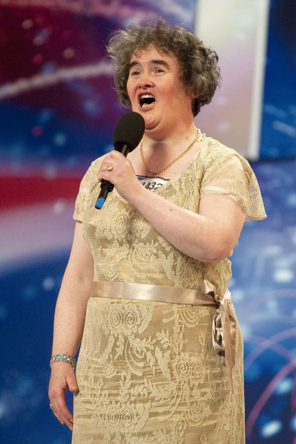 Susan Boyle, 58, wears her iconic Britain's Got Talent gold audition dress ELEVEN years after rising to fame on the ITV show ... She stunned the nation 11 years ago when she