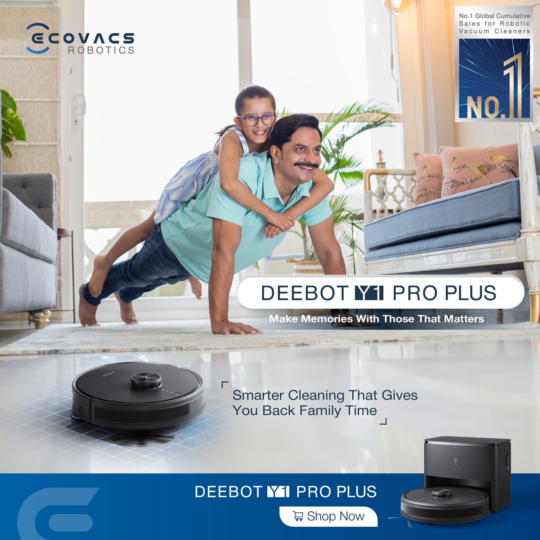 ECOVACS DEEBOT Y1 PLUS DLX32 2024年製 エコバックス、 ロボット掃除