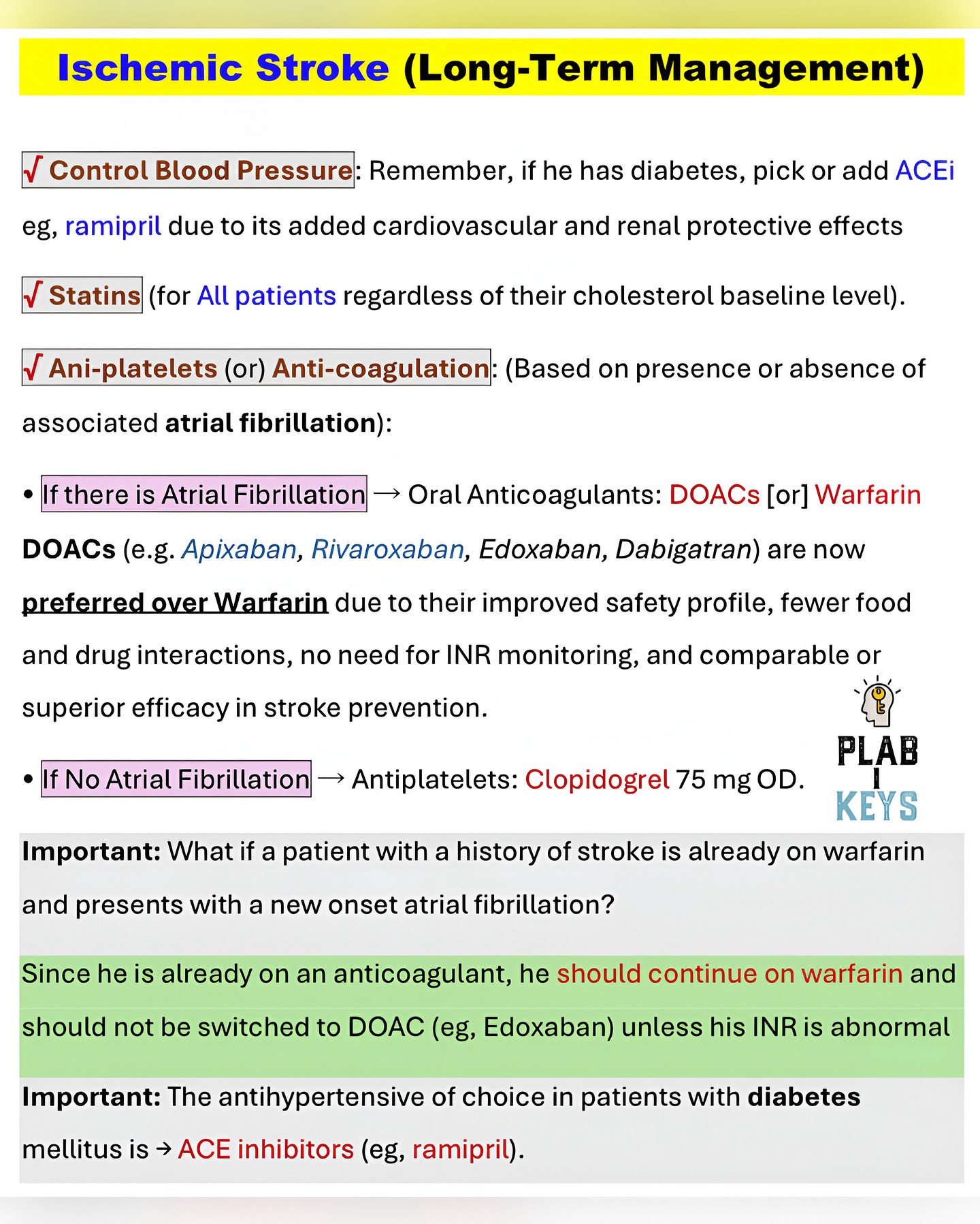 Plab - ️ Ischemic Stroke – What to Do After the Acute Phase? ️ Long ...