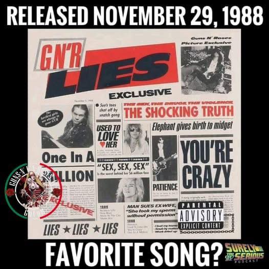 Guns N' Roses Album G N' R Lies Review and Discussion