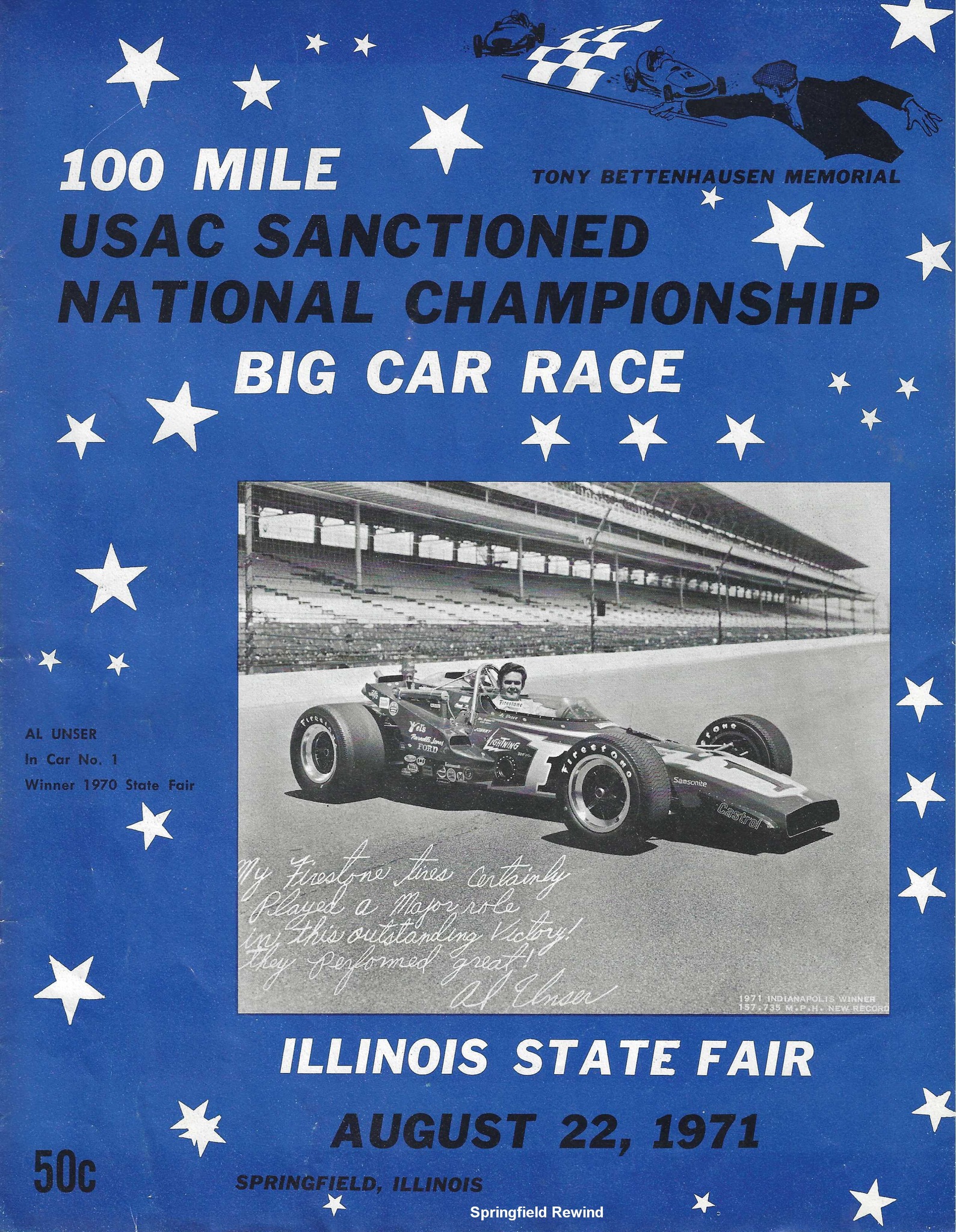 Race Program for the Tony... - Springfield Rewind