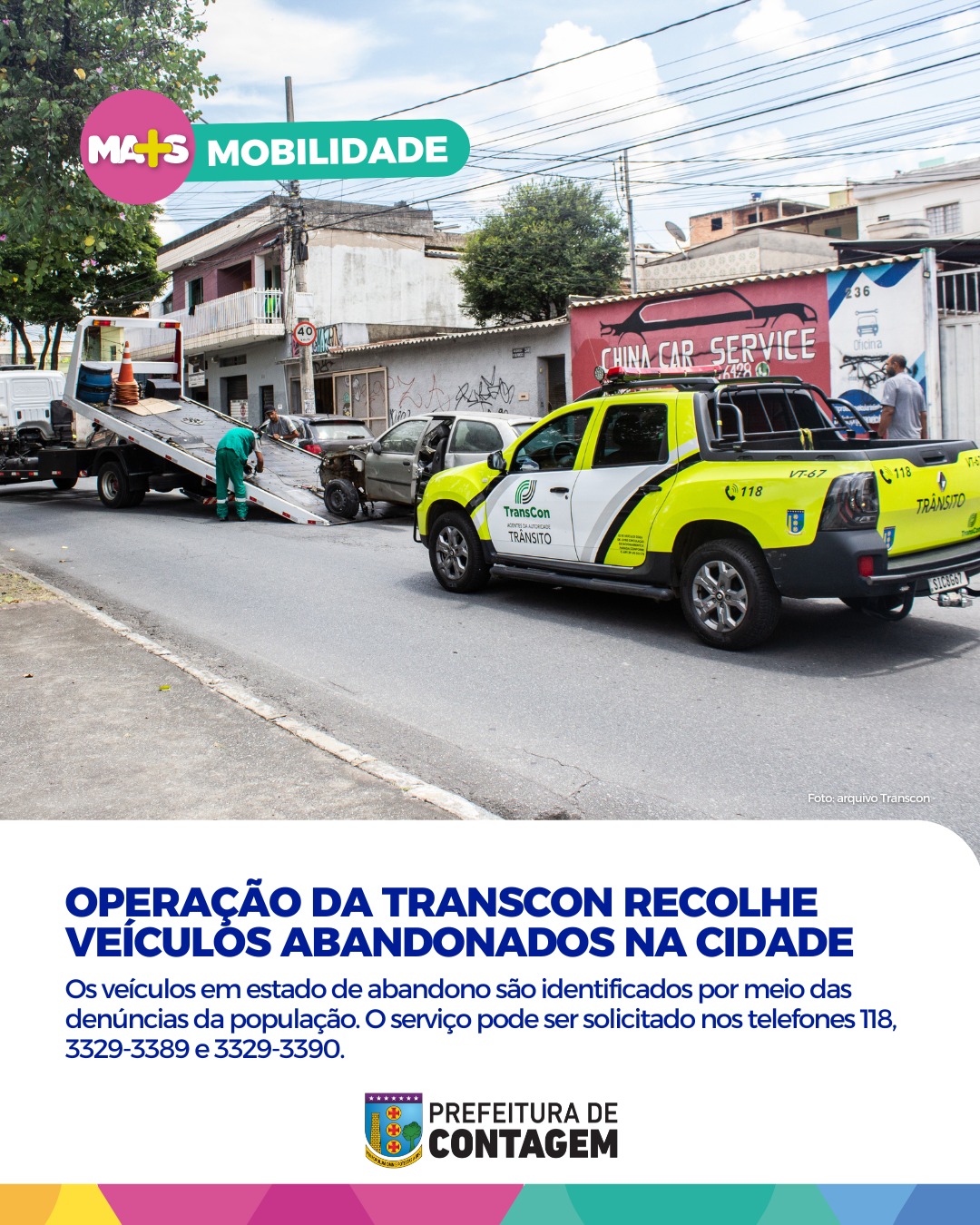 Prefeitura - Operação da Transcon recolhe veículos abandonados na ...