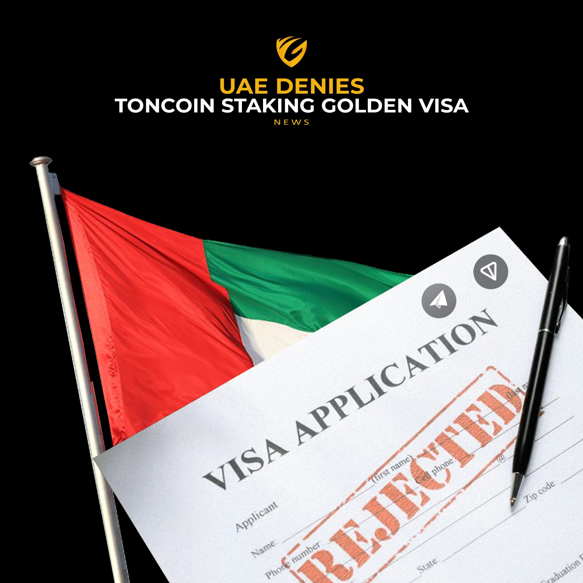 YGG - The UAE denied claims that staking TON would lead to a Golden ...