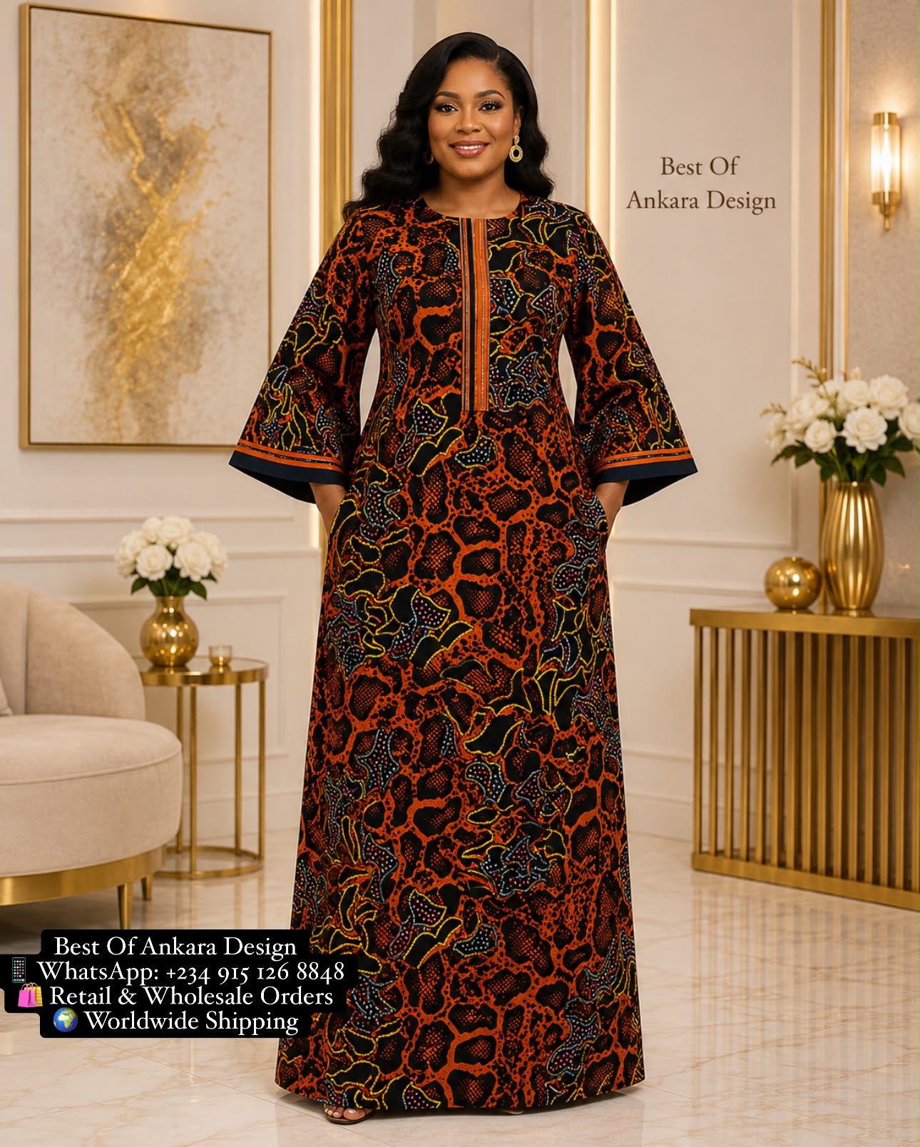 AFRICAN BEAUTY REDEFINED 🔥 This Ankara design is proof that African fashion can be both traditional and beautifully modern. 😍 Available to order #AfricanFashion #AnkaraLovers #ModernAnkara #AfricanStyle #BestOfAnkaraDesign