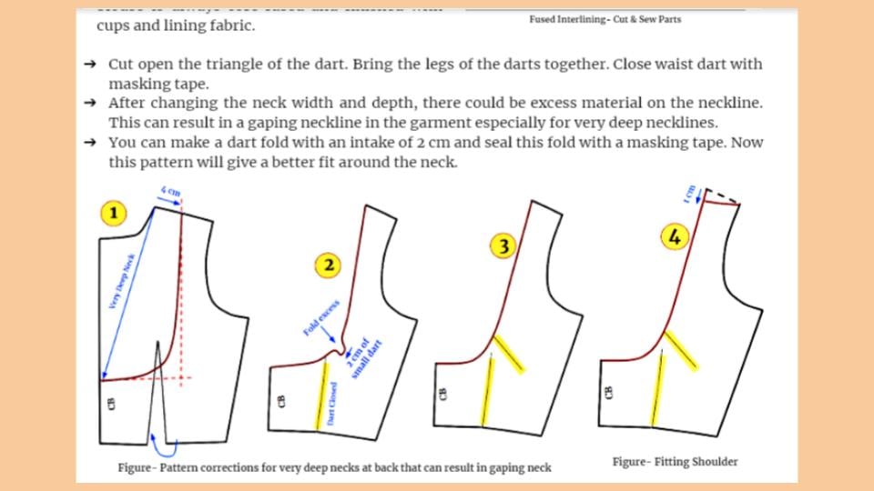 How to adjust deep v neckline?