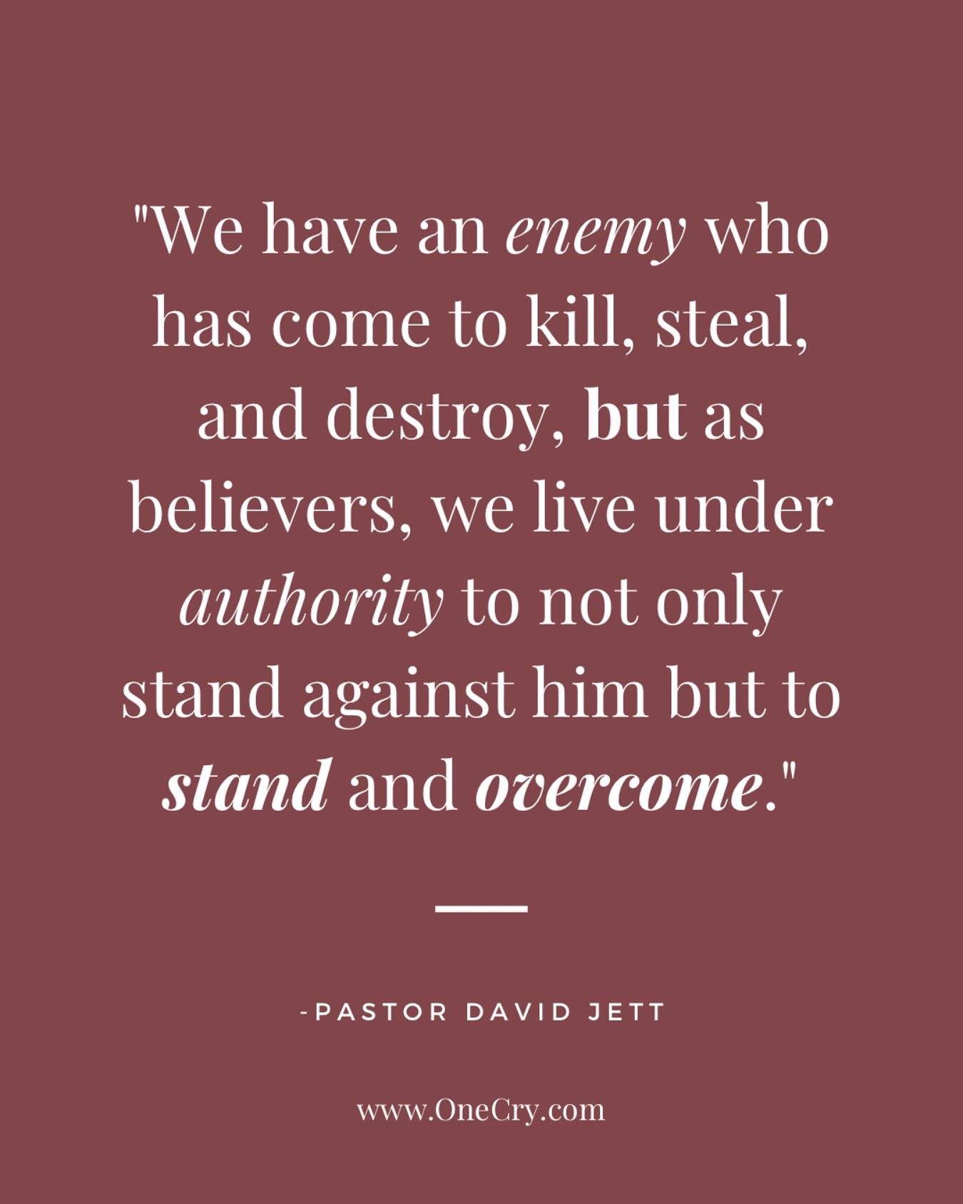OneCry - Part 2 of our series “STAND” is here! Kyle Reno and Pastor ...