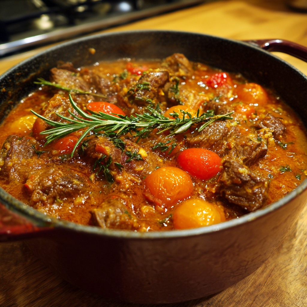 Ta - Ragoût simple d’agneau aux tomates Temps de cuisson : 1 heure 30 ...