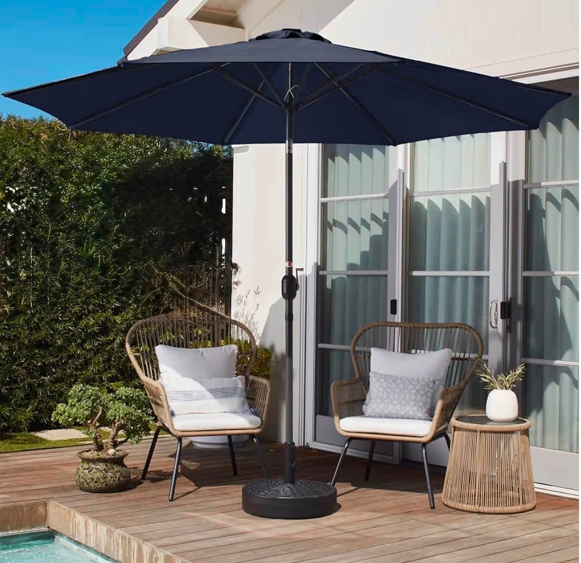 before you buy a patio umbrella the spruce Simple Deluxe 9FT Outdoor Table Market Umbrella with Push Button Tilt and Crank, 8 Sturdy Ribs, UV Protection Waterproof for Garden, Lawn, Deck, Backyard, Pool,Tan : Patio, Lawn provides durable support for this fade Best Cantilever Umbrellas 2025 -