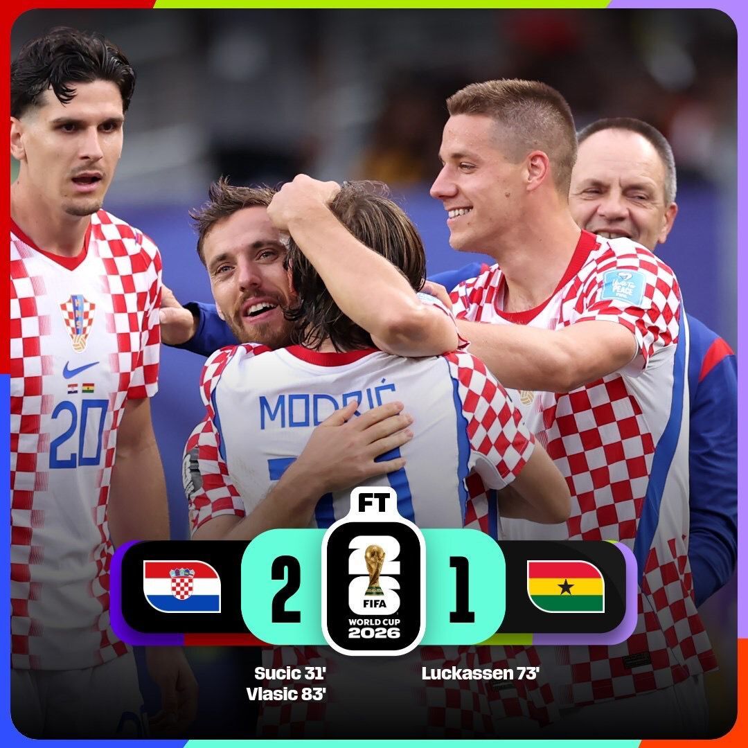MATCH 68 🇭🇷2 VS 🇬🇭1 2026 WC 🏆